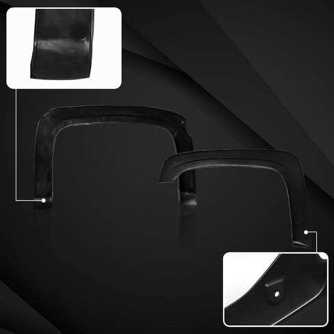 Autozensation Compatible with 2007-2013 Chevy Silverado 1500 LT LTZ WT LS Fleetside 5.7ft Bed, 4PC Front + Rear Oe Style Black Fender Flares in Saudi Arabia
