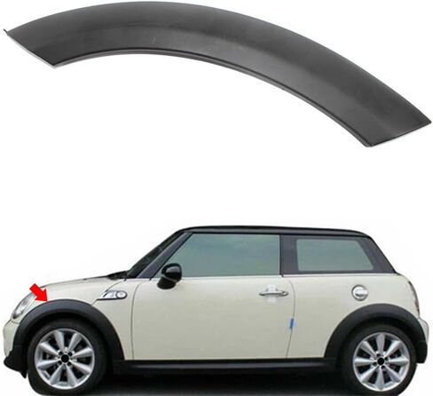 غطاء قوس العجلات 1pc غلاف القوس الأمامي اليسرى القوس الطين بغطاء Mudguard الأمامي لـ Mini Cooper R50 2002-2006 S R53 2002-2006 S R52 Convertible 2005-2008 Left in Kuwait