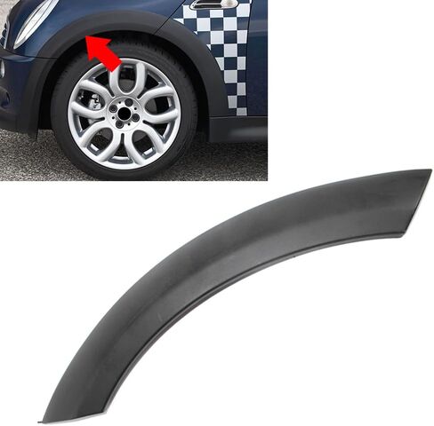 غطاء قوس العجلات 1pc غلاف القوس الأمامي اليسرى القوس الطين بغطاء Mudguard الأمامي لـ Mini Cooper R50 2002-2006 S R53 2002-2006 S R52 Convertible 2005-2008 Left in Kuwait