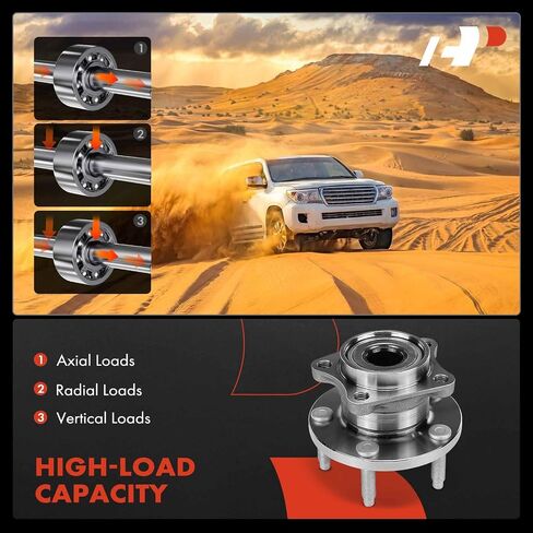 A-Premium الخلفي محمل وتجميع المحور مع 5 lug متوافق مع Ford Edge 2007-2010 & Lincoln MKX 2007-2010 ، 4-WHEEL ABS ، AWD فقط in Saudi Arabia