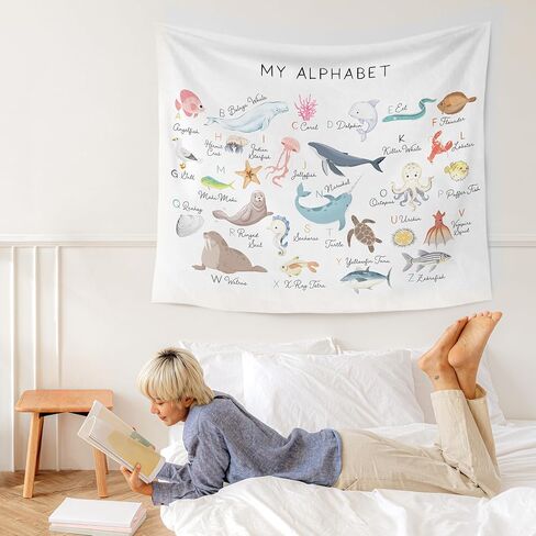 WARDOS Mental Health Tapestry, Inhale Exhale Mental Health Tapestry Wall Hanging, Abstract Watercolor Meditation Wall Blanket Decor for Therapist Counselor Calming Office, 50x60 Inch in Kuwait