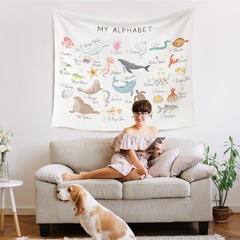 WARDOS Mental Health Tapestry, Inhale Exhale Mental Health Tapestry Wall Hanging, Abstract Watercolor Meditation Wall Blanket Decor for Therapist Counselor Calming Office, 50x60 Inch in Kuwait