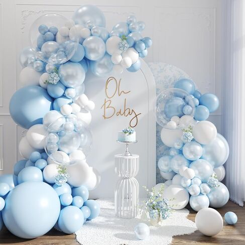 Pink Balloon Arch Kit, 108Pcs Double Stuffed Balloon Arch Garland Kit Include Pearl Pink Macaron Pink White Balloons Clear Balloons for Birthday Wedding Baby Shower Bridal Party Decorations in Kuwait