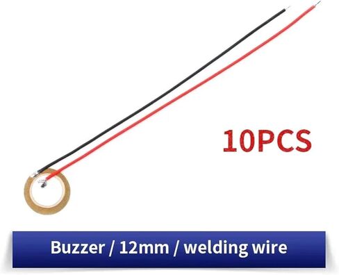 10pcs/20pcs Piezoelectric Piezo Ceramic Wafer Plate Dia 12MM 15MM 18MM 20MM 27MM 35MM 50MM with Wire for Buzzer Loudspeaker(20pcs 12mm) in Saudi Arabia
