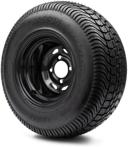 10 "Black 8 Window Steel Wheels with Street Low Profile Tyre Options مجموعة مجموعة من 4 in Saudi Arabia