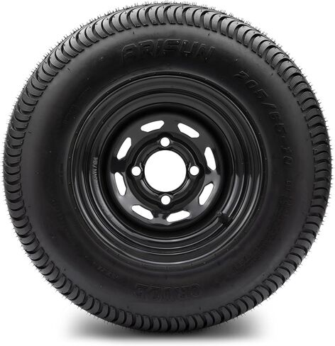 10 "Black 8 Window Steel Wheels with Street Low Profile Tyre Options مجموعة مجموعة من 4 in Saudi Arabia