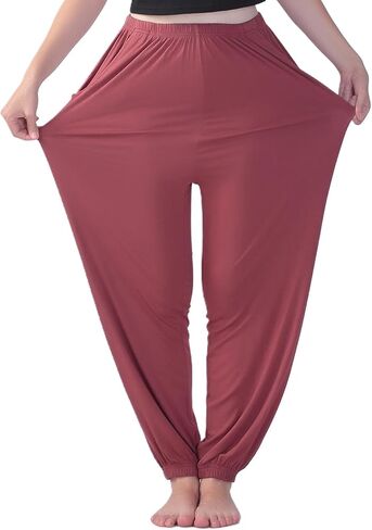 Lovinpet Women's Plus Size Lounge Pants-قيعان بيجاما عريضة عالية الخصر للنوم ، راحة طوال الموسم-2XL إلى 7XL in Saudi Arabia