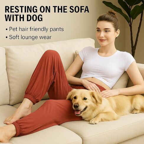 Lovinpet Women's Plus Size Lounge Pants-قيعان بيجاما عريضة عالية الخصر للنوم ، راحة طوال الموسم-2XL إلى 7XL in Saudi Arabia