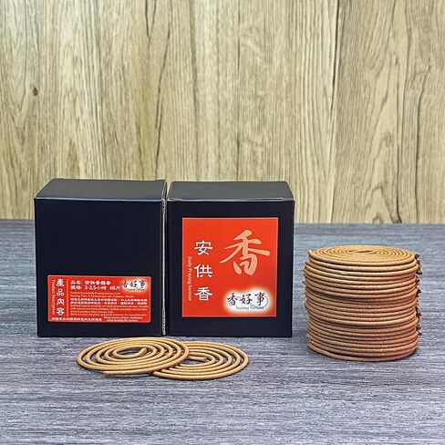 AK Daily Praying Incense Coils (3-3.5hrs, 48pcs) - Taiwan Incense Style - for Religious Practices, Meditation, Temple, Home Altars, Prayer. Daily Use (1) in Kuwait