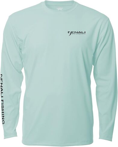 Denali Men's Fishing Tournament Marlin Teaser UPF 50+ Long Sleeve T-Shirt, UV Protection, Signature Logo Fisherman's Shirt in Kuwait