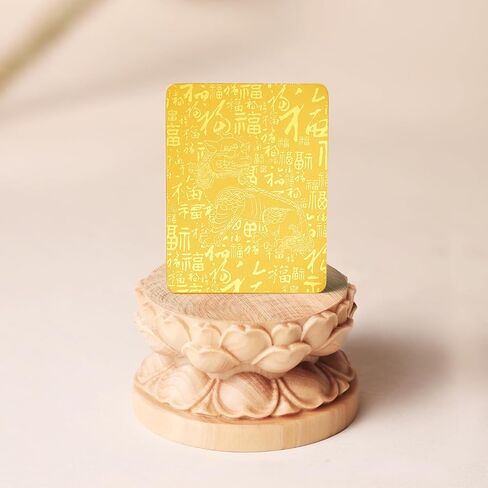 24K Solid Gold Guanyin Buddha, 999 Real Gold Jewelry Gifts, Fortune Blessing Charm Ingot Pendant Gift for Women Men A2015902 in Kuwait