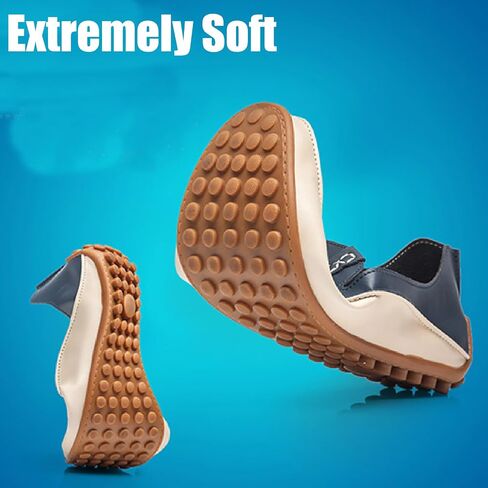 Men's Leather Penny Loafers Casual Breathable Round Toe Lightweight Soft Flat Slip On Moccasins Loafers for Daily Driving Walking Shoes in Saudi Arabia