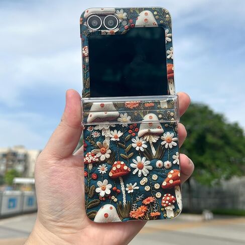حافظة لهاتف جالاكسي Z فليب 6، حافظة هاتف شفافة صلبة من Soot Sprite لهاتف سامسونج جالاكسي Z Flip 6 2024 Plus سلسلة هاتف مجانية، حافظة فليب كرتونية للفتيات والنساء - Soot Sprite in Saudi Arabia