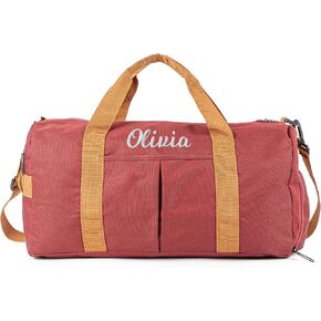 Duffle Bag for Men Personalized Overnight Bags Travel Bag with Durable Canvas Weekender Overnight Bag with Shoe Compartment Custom Groomsmen Gift for Travel Gym Storage Camping Moving (Black) in Saudi Arabia