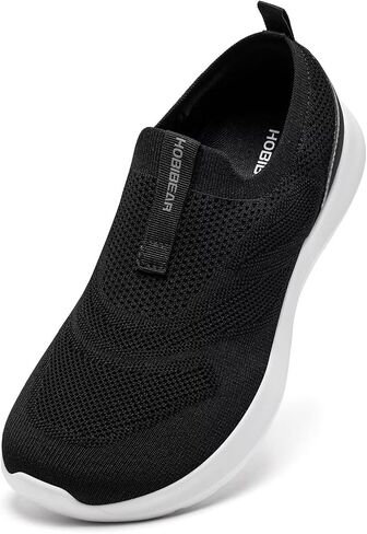Hobibear Men Walking Shoes | صندوق إصبع القدم الواسع | تنزلق على الأحذية الرياضية in Saudi Arabia