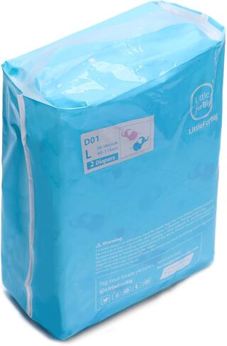 Littleforbig Adult Printed Diaper Briefs 2 Pieces - Little Trunks (Large 36″-46″) in Saudi Arabia