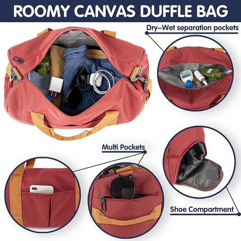 Duffle Bag for Men Personalized Overnight Bags Travel Bag with Durable Canvas Weekender Overnight Bag with Shoe Compartment Custom Groomsmen Gift for Travel Gym Storage Camping Moving (Black) in Saudi Arabia