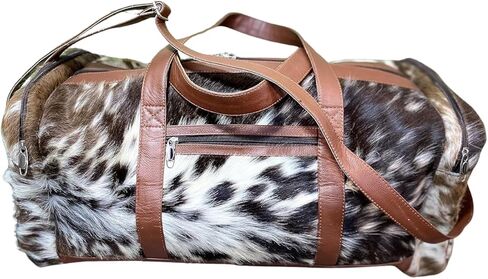 Uroosa Leather Cowhide Duffle Bag | Leather Duffel Bag is for both Men and Women | Made with Cow Skin | Special designed for Gifts, sports, Gym, and Multi-Purpose Uses in Saudi Arabia