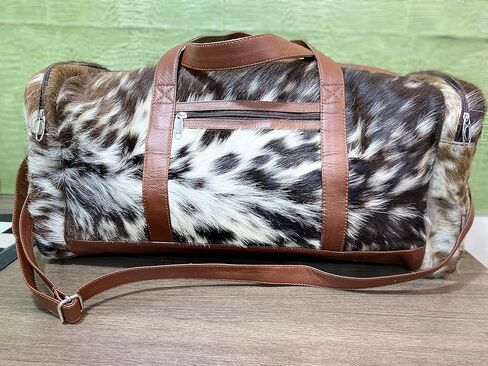 Uroosa Leather Cowhide Duffle Bag | Leather Duffel Bag is for both Men and Women | Made with Cow Skin | Special designed for Gifts, sports, Gym, and Multi-Purpose Uses in Saudi Arabia