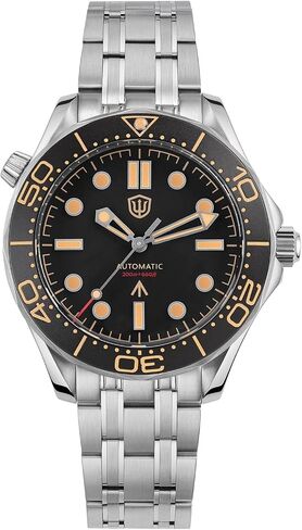 watchdives NH35 Automatic Watches for Men, WD007ST NTTD Dive Watch 39mm Domed Sapphire Crystal Wristwatch 200m Waterproof Watch in Saudi Arabia