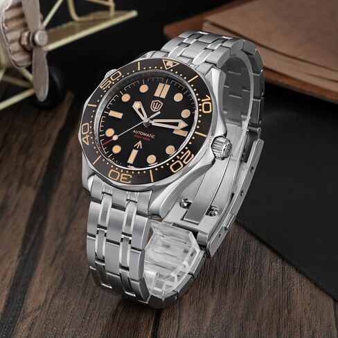 watchdives NH35 Automatic Watches for Men, WD007ST NTTD Dive Watch 39mm Domed Sapphire Crystal Wristwatch 200m Waterproof Watch in Saudi Arabia