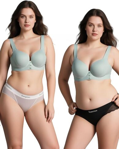 Comfortable Seamless Front Closure Bra for Women, Wireless Full Coverage Push Up Womens Bras No Underwire Bralettes in Saudi Arabia