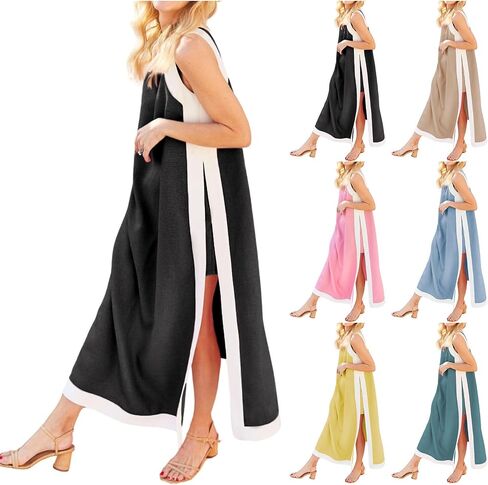مجموعات من القطعة المكونة للسيدات من Boho بلوك بلوك بلا أكمام مطابقة شورتات صالة غير رسمية مجموعة ملابس مع جيوب in Kuwait