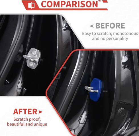 Interior Door Lock Covers Door Latch Guard Protector Fit for Dodge Charger/RAM 2010+,for Durango 2011+,for Journey 2009+,Pink in Saudi Arabia