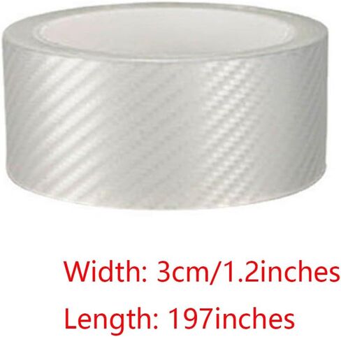 10cm x 5m Car Door Entry Edge Guard, Transparent Carbon Fiber Car Door Entry Edge Anti-Collision Anti-Scratch Tape, Universal Car Protector Film Decorative Accessories in Saudi Arabia