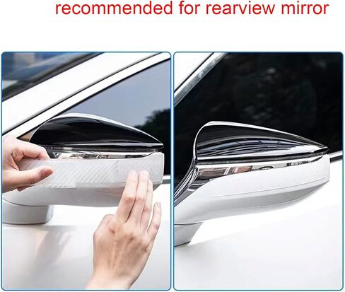10cm x 5m Car Door Entry Edge Guard, Transparent Carbon Fiber Car Door Entry Edge Anti-Collision Anti-Scratch Tape, Universal Car Protector Film Decorative Accessories in Saudi Arabia