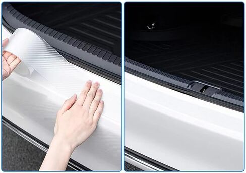 10cm x 5m Car Door Entry Edge Guard, Transparent Carbon Fiber Car Door Entry Edge Anti-Collision Anti-Scratch Tape, Universal Car Protector Film Decorative Accessories in Saudi Arabia