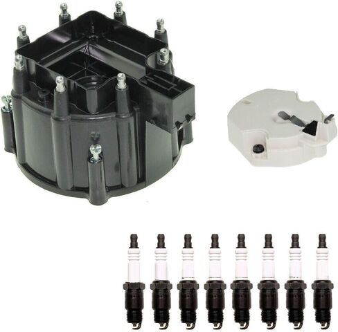Replacement Distributor Rotor Cap and Spark Plugs Kit For GMC C1500 K3500 Chevy C10 V8 Mechanics Choice for Chevrolet in Saudi Arabia