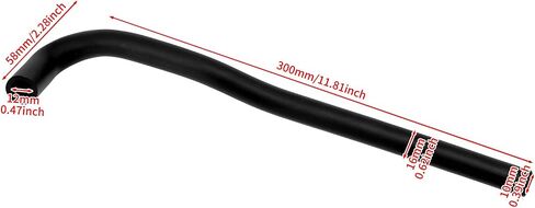 HDBUBALUS Motorcycle Oil Cooler Hose Line Fit For Harley Sportster XL 883 1200 Forty Eight Iron 883 2006-2013 Black in Saudi Arabia