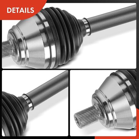 A-Premium CV Axle Goxbly Assembly متوافق مع فولكس واجن جيتا 2002 2004 ، Golf 2002-2003 & Audi TT Quattro 2002-2006 ، 1.8L ، جانب السائق الأيسر الأمامي اليسرى in Saudi Arabia