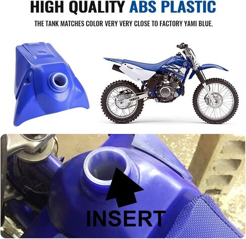 Three T Motorcycle Fuel Gas Tank Replacement for Yamaha TTR 125 2000 2001 2002 2003 2004 2005 2006 2007 (Replace Part #: 5HP-24110-30-00) in Saudi Arabia
