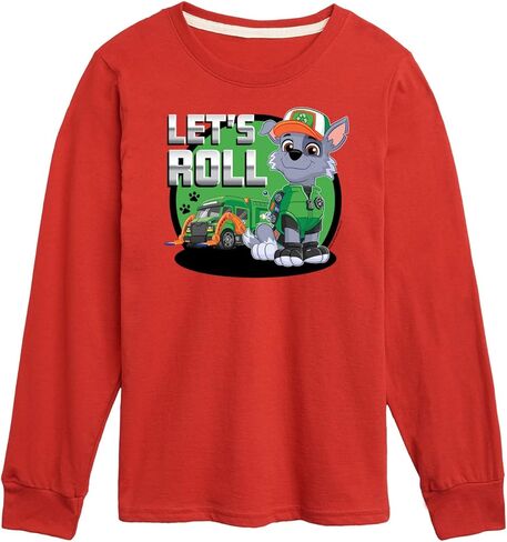 HYBRID APPAREL - Paw Patrol - Let's Roll Rocky - Toddler and Youth Long Sleeve Graphic T-Shirt in Kuwait