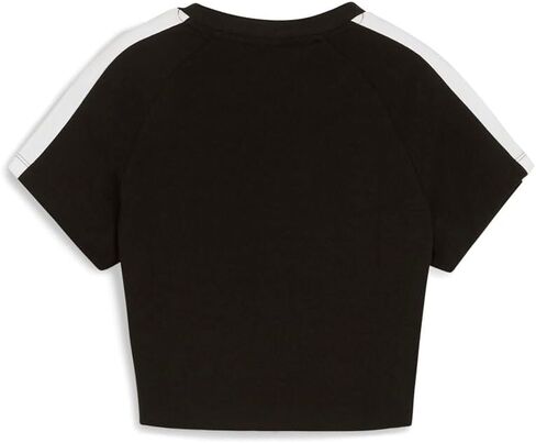 PUMA Womens Iconic T7 Baby Crew Neck Sleeve قمم غير رسمية غير رسمية - أسود in Saudi Arabia