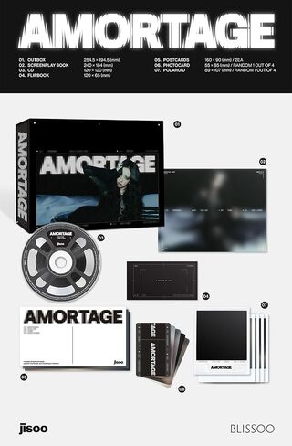 BLACKPINK JISOO - 1ST MINI ALBUM AMORTAGE, [BLACK VERSION] in Saudi Arabia
