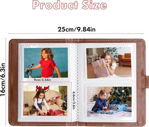 64 Photos Album for Fujifilm Instax Mini Camera Polaroid Pictures, 2x3 Photo Album Book for Fujifilm Instax Mini 11 12 evo 9 90 70 40 8 Instant Camera Film (Pink) in Kuwait