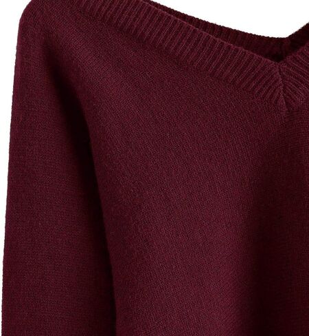 ZAFUL Women's Cropped Sweater V-Neck Long Sleeve Crop Sweater Pullover Jumper Knit Top (1-Stripewhite, S) in Saudi Arabia