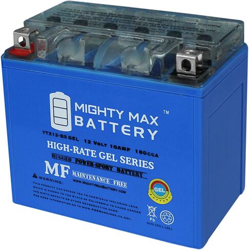 Mighty Max Battery YTX12-BS 12V 10AH Gel Battery for Honda 800 PC800 Pacific Coast 89-98 in Kuwait