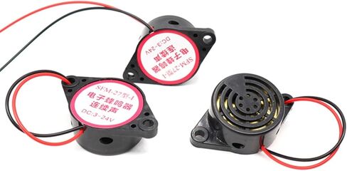 50pcs SFM-27 DC3-24V Active high-Decibel Buzzer with line 3015A Black Continuous Sound Alarm in Saudi Arabia