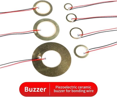 10PCS Piezoelectric Piezo Ceramic Wafer Plate Dia 35MM 50MM,with Wire 12MM 15MM 18MM 20MM 27MM 35MM 50MM(Wire-15mm-10PCS) in Saudi Arabia
