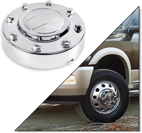 G-plus Wheel Center Caps ، متوافقة مع Dodge RAM 3500 2011 2012 2013 2014 2015 2016 1-ton alcoa alloy caps 2 front & 2 chrome 4pcs in Saudi Arabia