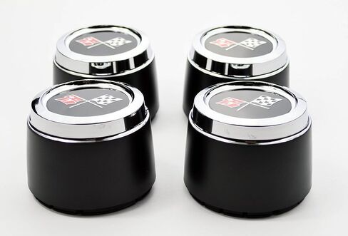 General Motors GM Restoration Set of 4 New Aluminum Wheel Hub Center Caps Replacements for 1973-1979 Chevrolet Chevy Corvette in Saudi Arabia