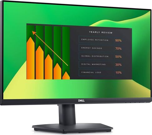 شاشة Dell E2423H Flicker Free، شاشة 24 بوصة FHD VA (1920x1080) 60 هرتز مضادة للتوهج، 1 x DisplayPort، 1 x VGA، حامل VESA (100x100 مم)، مثالية للمنزل والأعمال، لون أسود (أحدث طراز 2024) (عبوتان) in Saudi Arabia