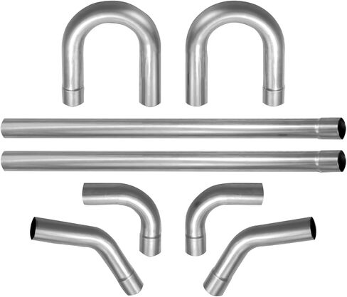 3 '' الفولاذ المقاوم للصدأ 409 مخصص أنابيب العادم أنابيب المنحنى أنبوب مستقيم ونظام العادم U-bend 8pcs 8pcs in Kuwait