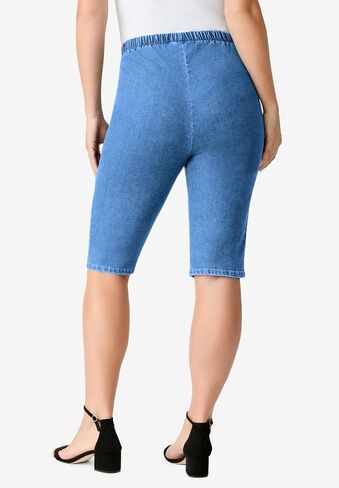 Roaman's Women's Plus Size Comfort Stretch Bermuda Jean Short in Saudi Arabia