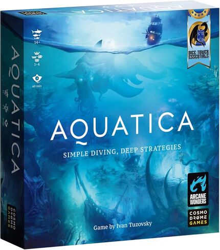 Aquatica Coral Reef Expansion Board Card Game - New Underwater Creatures Encounters - 1 to 5 Players Ages 14+ 60 Minutes - Enhance Your Aquatica Experience in Kuwait