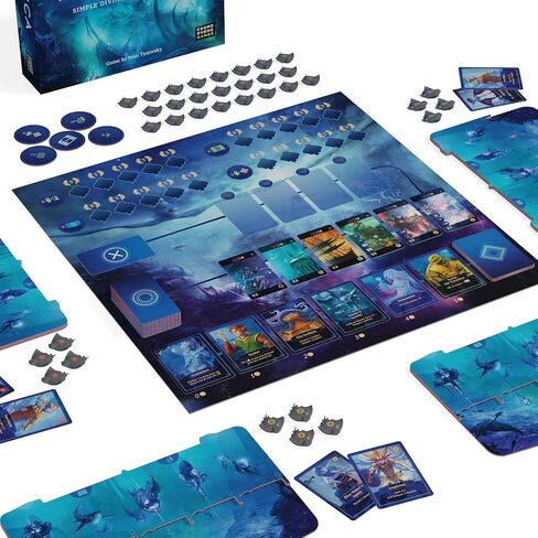Aquatica Coral Reef Expansion Board Card Game - New Underwater Creatures Encounters - 1 to 5 Players Ages 14+ 60 Minutes - Enhance Your Aquatica Experience in Kuwait
